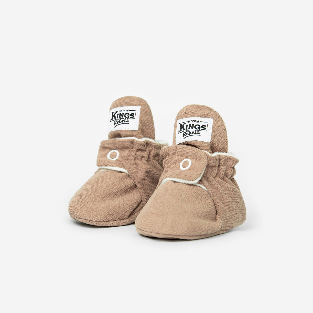 Booties Gamuza Classic & Gripper - Café (divers tailles)