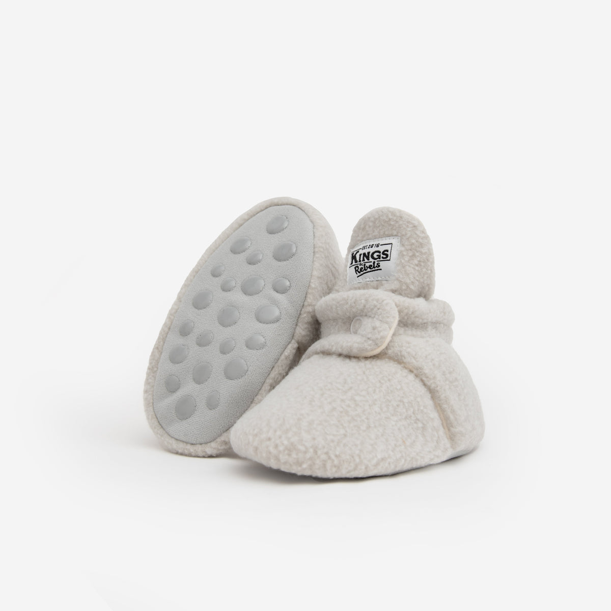 Booties Teddy Classic & Gripper - Grey (divers tailles)