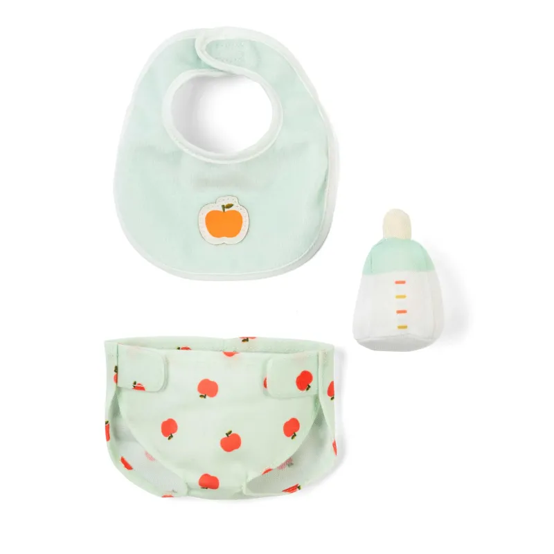 Set de 3 Accessoires bleus pour poupons 30 où 36cm