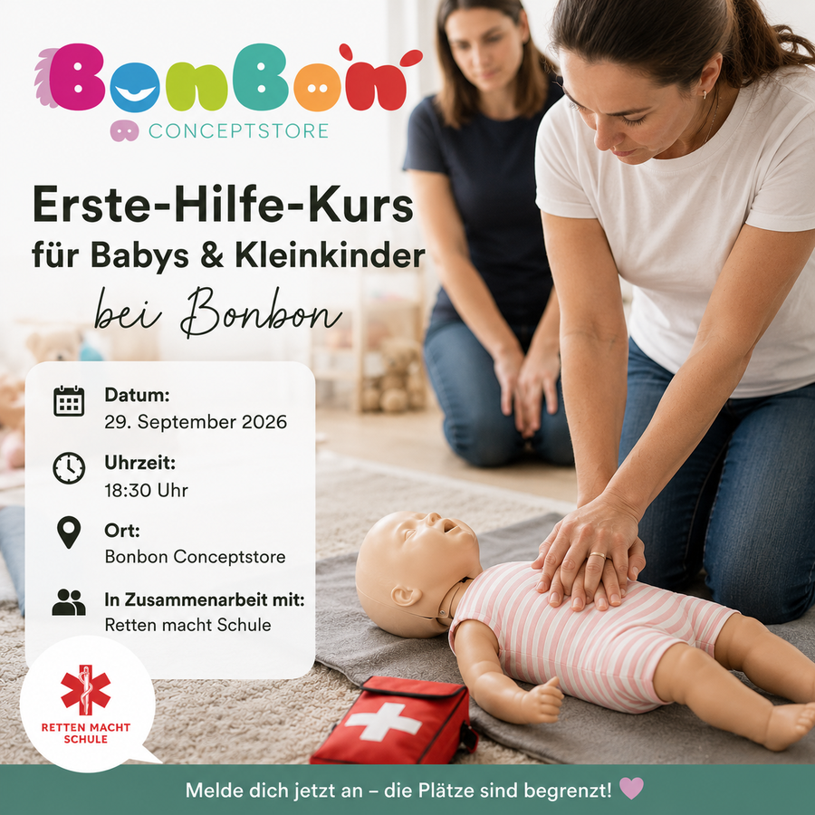 Cours de premiers secours pour bébés et jeunes enfants - 29/09/2026