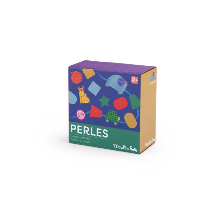 Jeu de perles en bois à enfiler