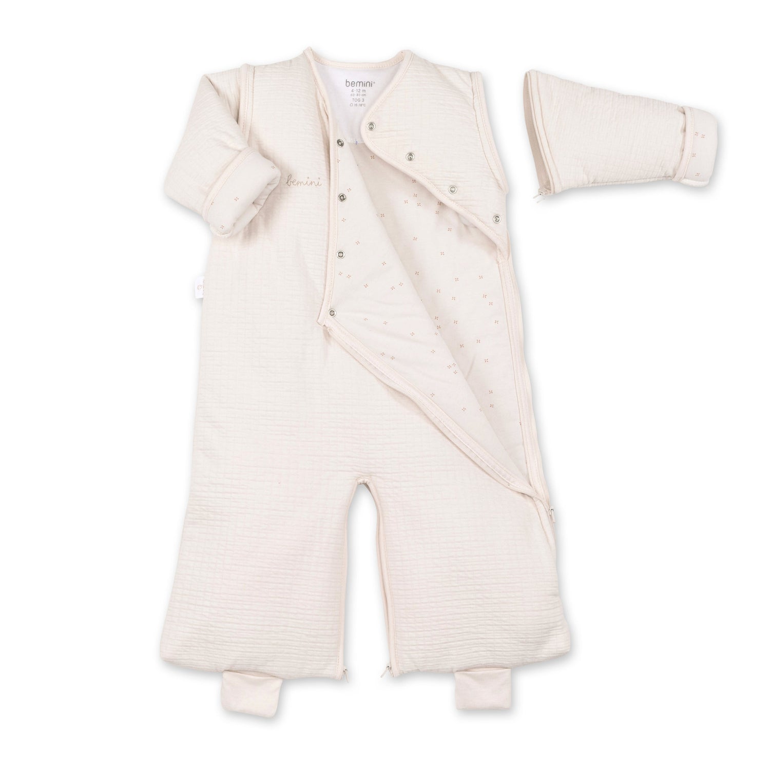 MAGIC BAG 4-12m Pudding PADY TETRA JERSEY + JERSEY tog 3 (divers coloris)