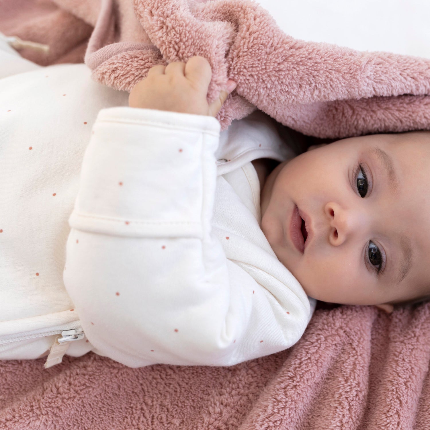 MAGIC BAG 1-4m Small dot print ecru PADY JERSEY + JERSEY tog 3