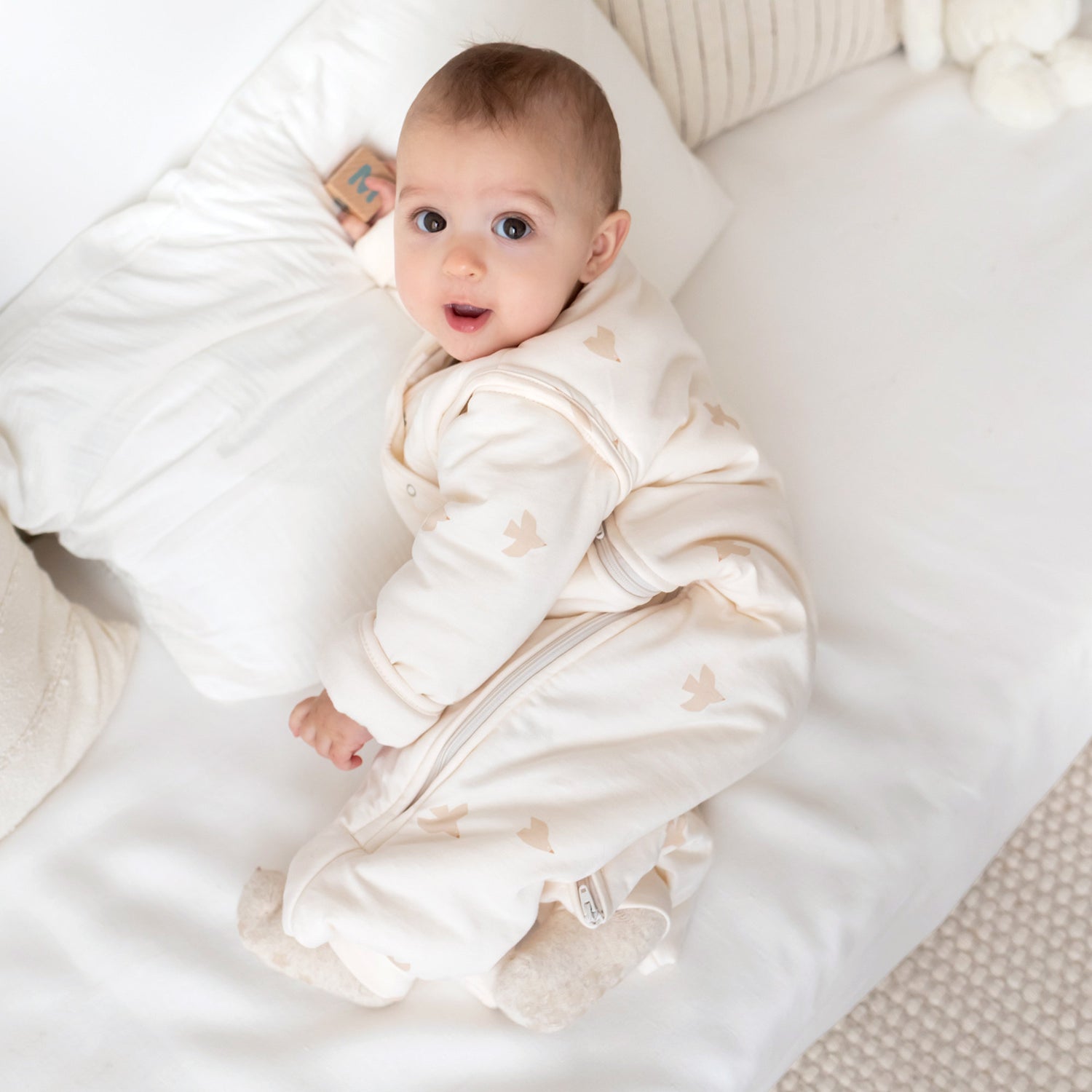 Gigoteuse MAGIC BAG Pady jersey + jersey Tog 2.5 - Piuma ecru (divers tailles)