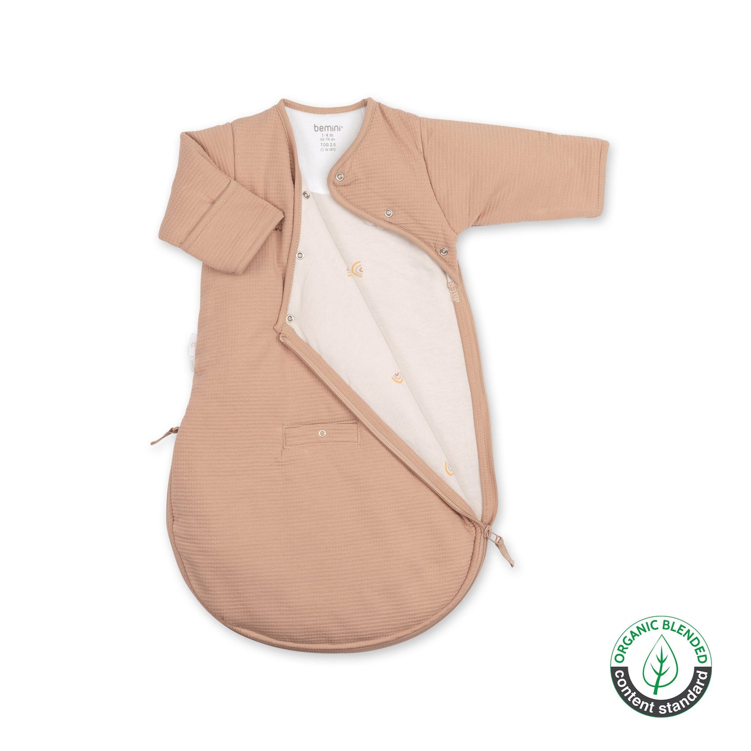 MAGIC BAG 1-4m Pady waffle + jersey bio Tog 2.5 - Natural Liste 