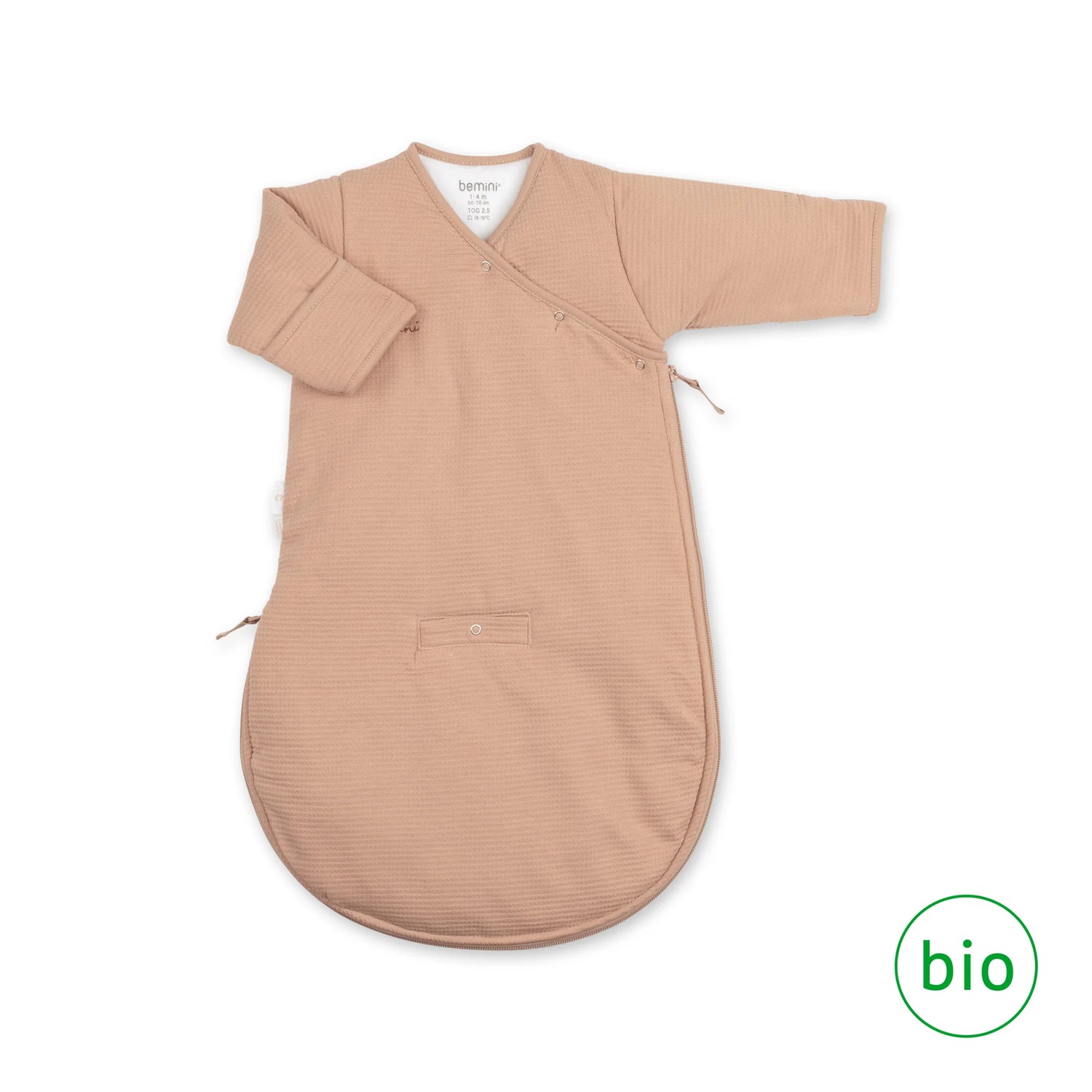 Schlafsack MAGIC BAG Pady Waffel + Bio-Jersey Tog 2,5 – Natur (verschiedene Größen)