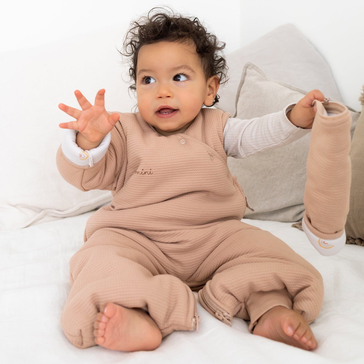 Schlafsack MAGIC BAG Pady Waffel + Bio-Jersey Tog 2,5 – Natur (verschiedene Größen)