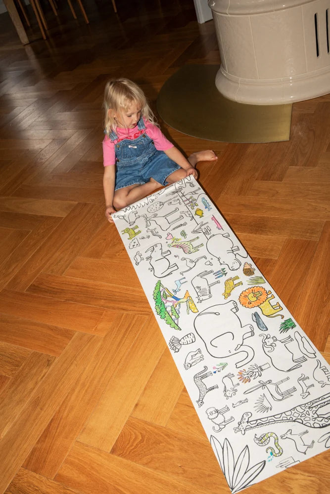 Bazgrolka. Stick & Draw Roll by Piotr Karski - Animals