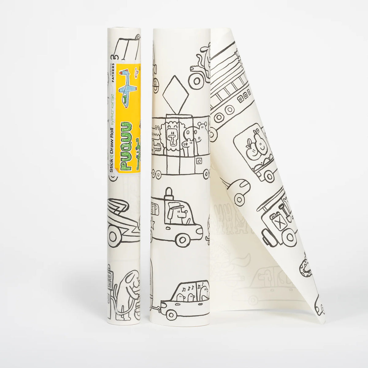 Bazgrolka. Stick & Draw Roll by Piotr Karski – Vehicles
