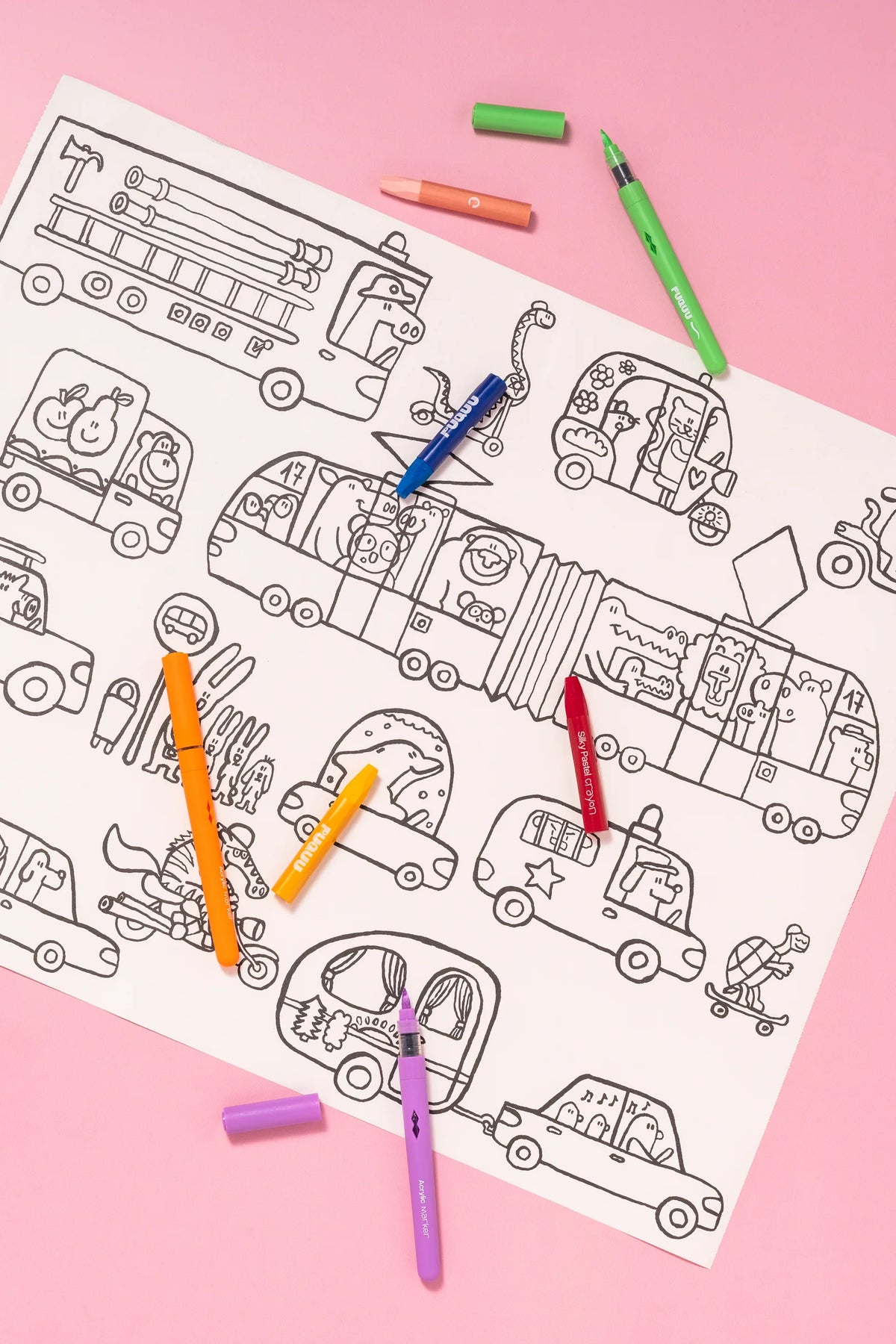 Bazgrolka. Stick & Draw Roll by Piotr Karski – Vehicles
