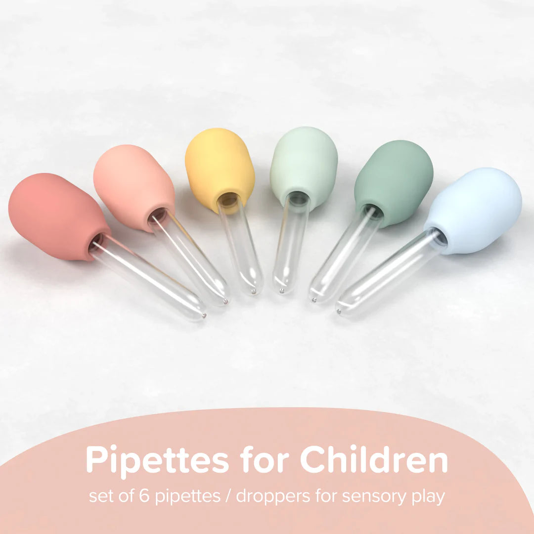 Set de 6 pipettes - Dropper - Pastel