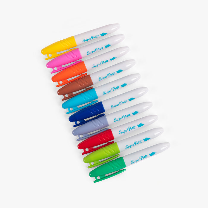 Set of 10 superpetit erasable felt-tip pens - Today is Wednesday
