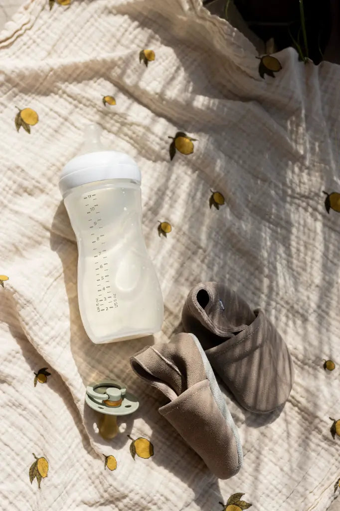 Chaussures Babysoft en cuir Softbaby - niquel