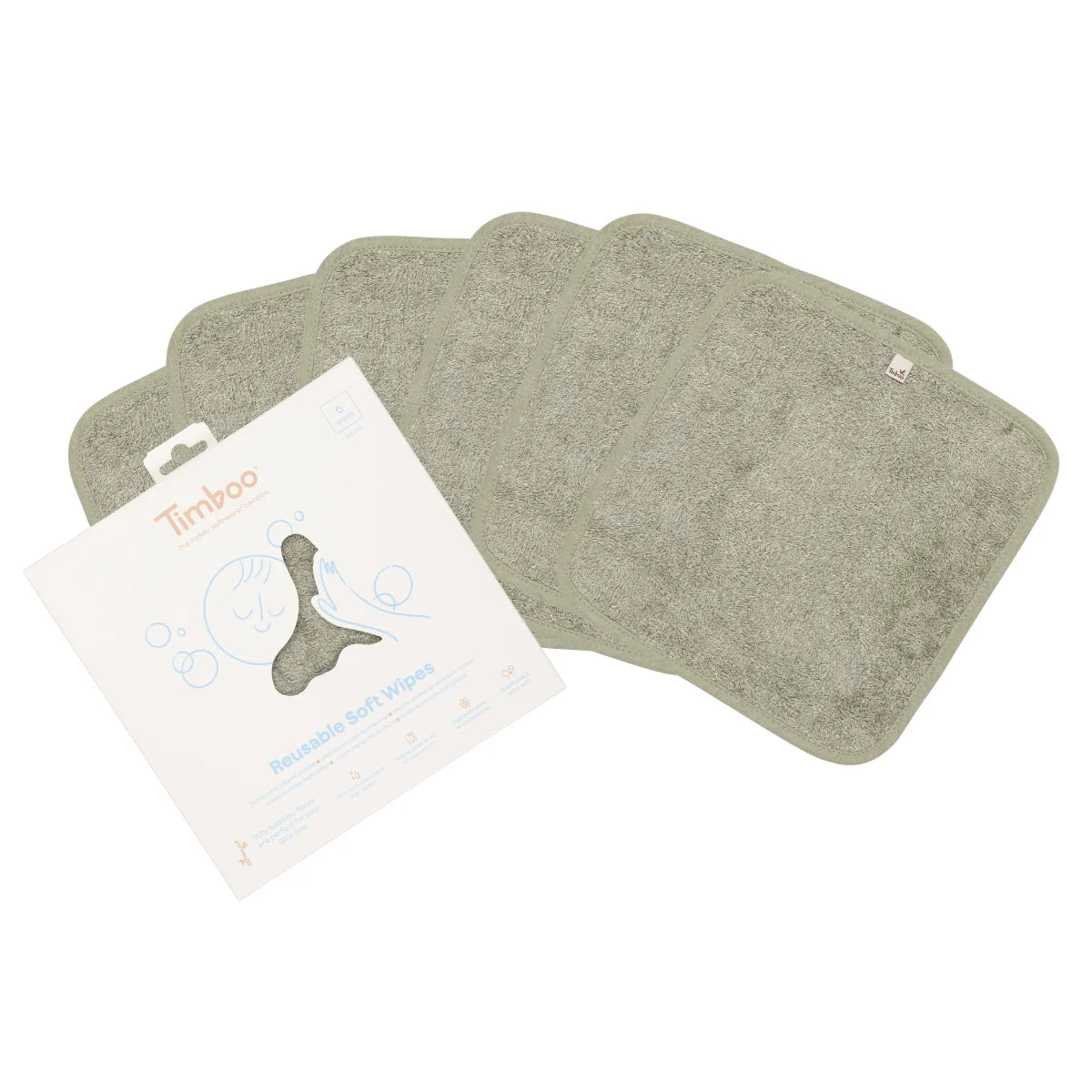 Lingettes réutilisables (6 lingettes) - Liste 