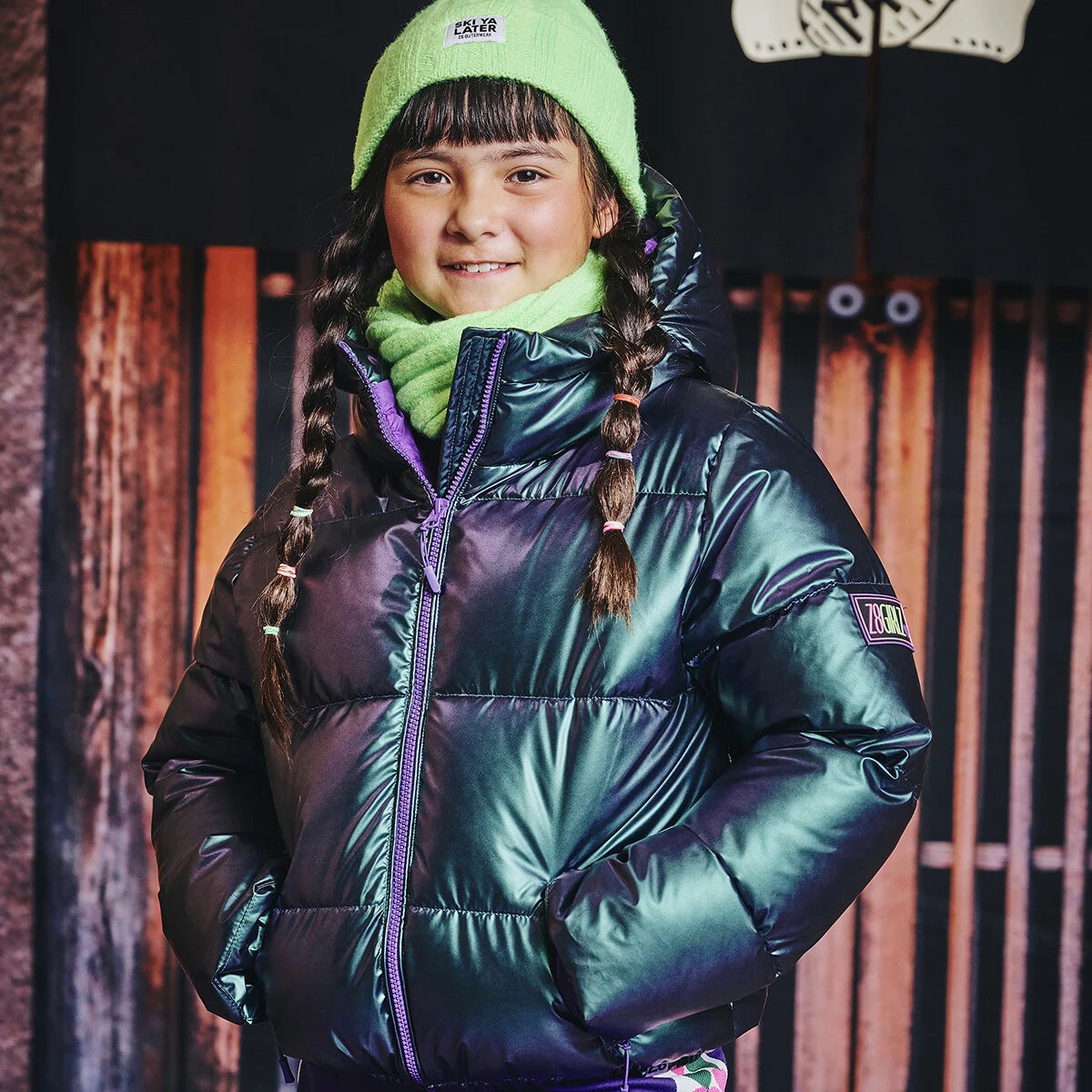 Bonnet M Rune - Green gecko