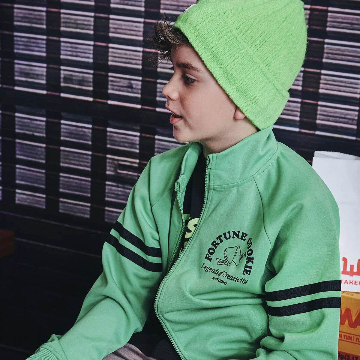 Bonnet M Rune - Green gecko