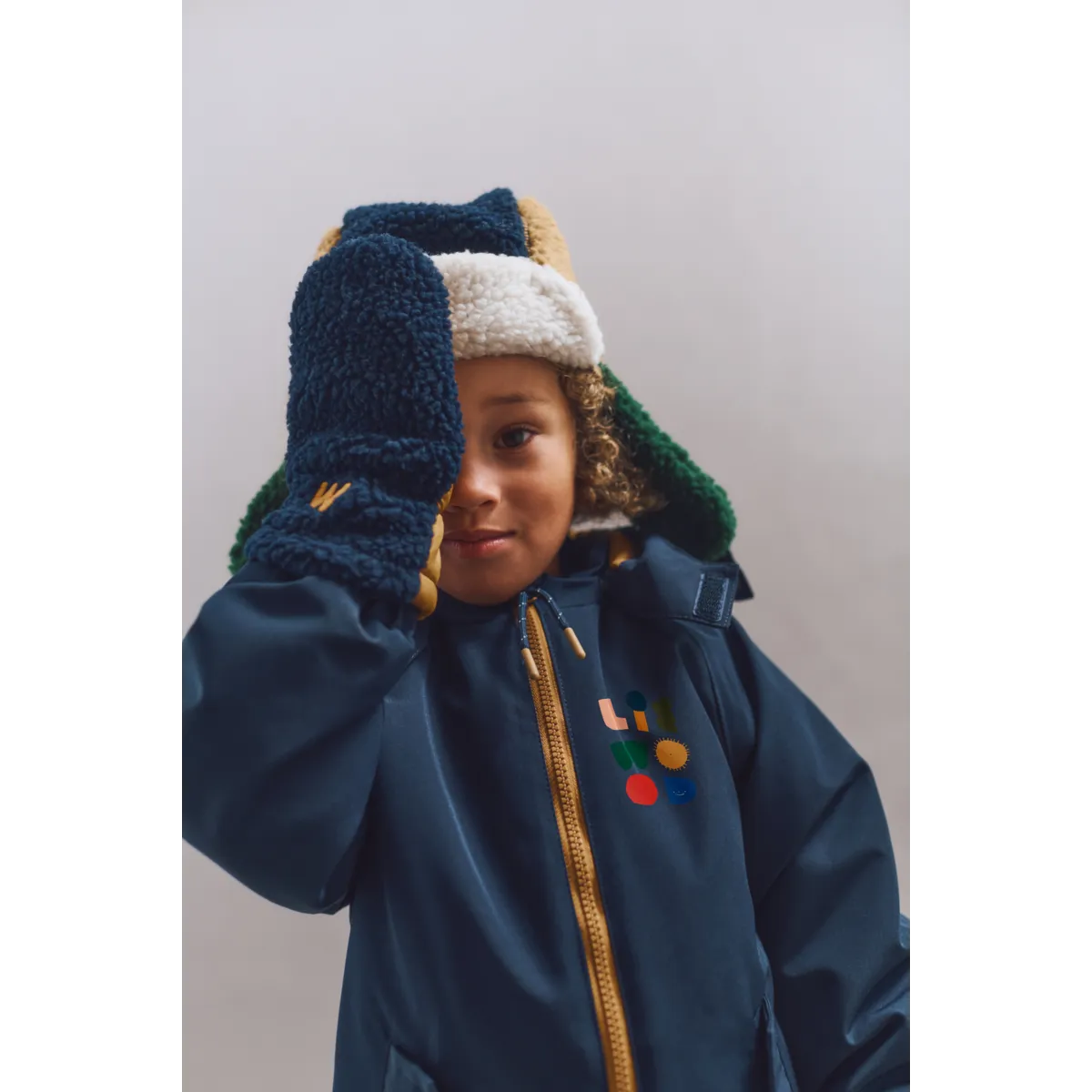 Gants Polaire Grethe - Classic navy multi mix