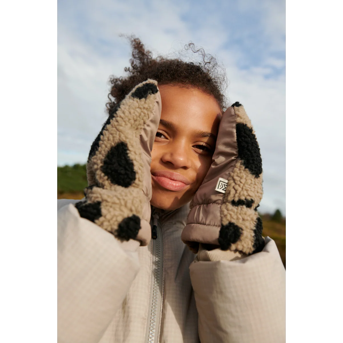 Gants Polaire Grethe - Mega leo / Oat mix