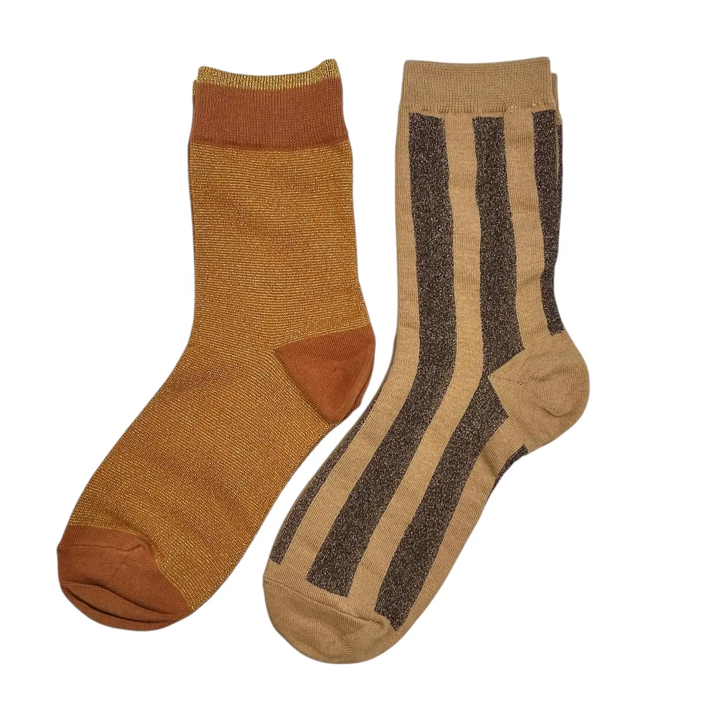 Coffret duo de chaussettes Sand Berlin & Copper Tokyo avec broche nœud (37-40)