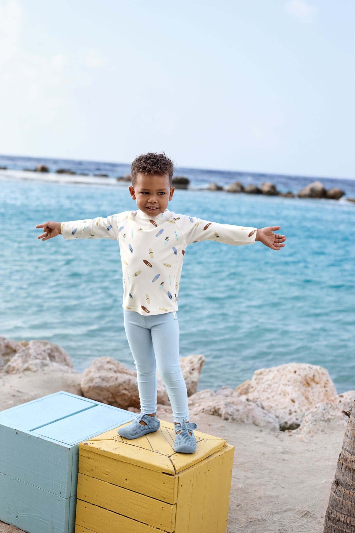 Anti-UV T-shirt de bains à manches longues - Planches