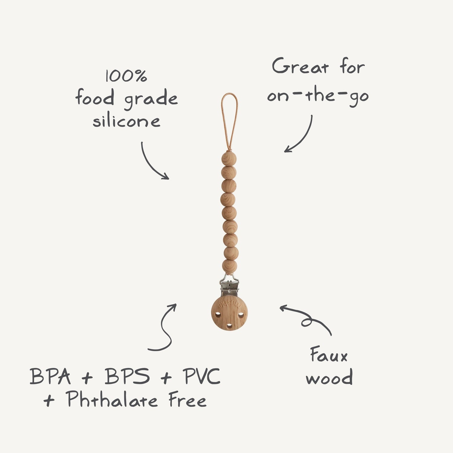 Attaches - sucette Silicone Hera(divers coloris) - attache