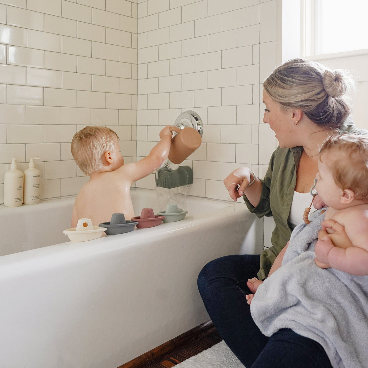 Baden -Boote Baden  Pastell – Teta