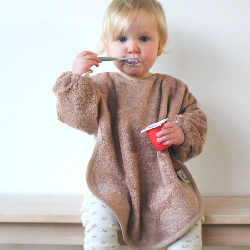 Bavoir à manches élastiques (divers coloris) - cape de bain