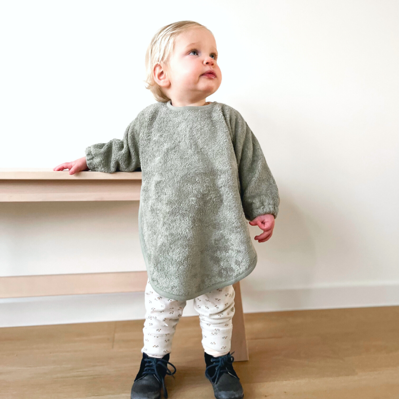 Bavoir à manches élastiques (divers coloris) - cape de bain