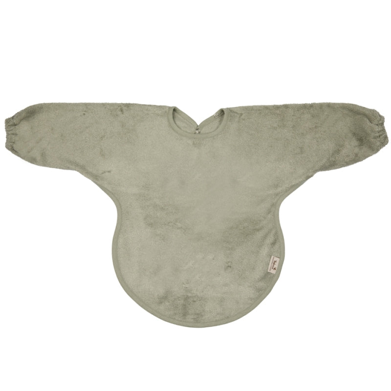 Bavoir à manches élastiques (divers coloris) - whisper green