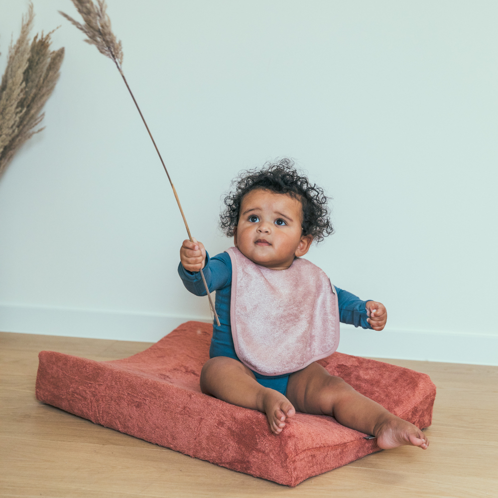 Bavoir avec pression en bambou (divers coloris) - Bavoir