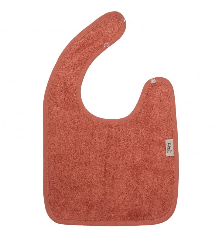 Bavoir avec pression en bambou (divers coloris) - Apricot