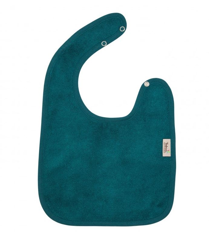 Bavoir avec pression en bambou (divers coloris) - Deep lake