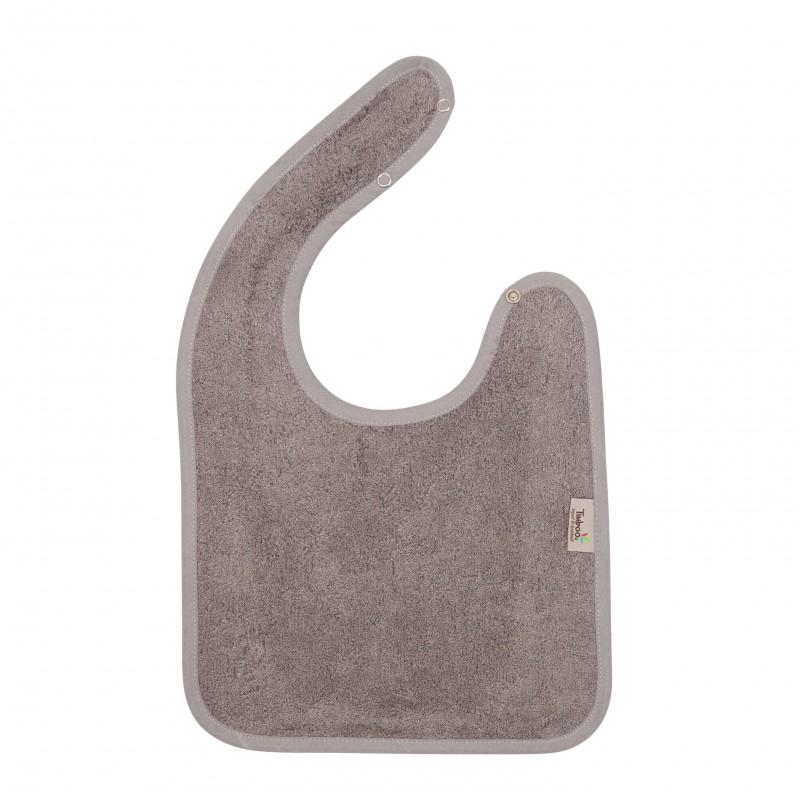 Bavoir avec pression en bambou (divers coloris) - Gris -