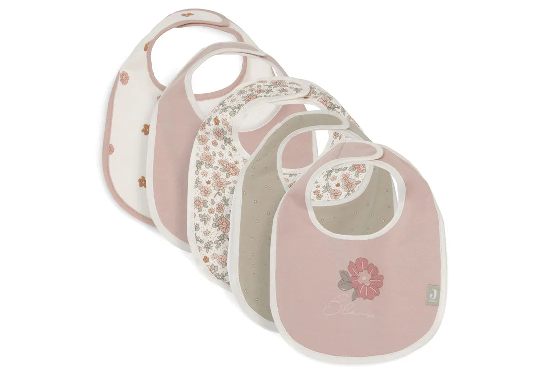 Bavoir Retro Flowers - 5 Unités