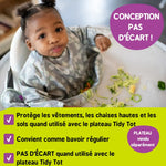 Bavoir Supplémentaire du Kit et Plateau - Chouette