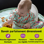 Bavoir Supplémentaire du Kit et Plateau - Chouette
