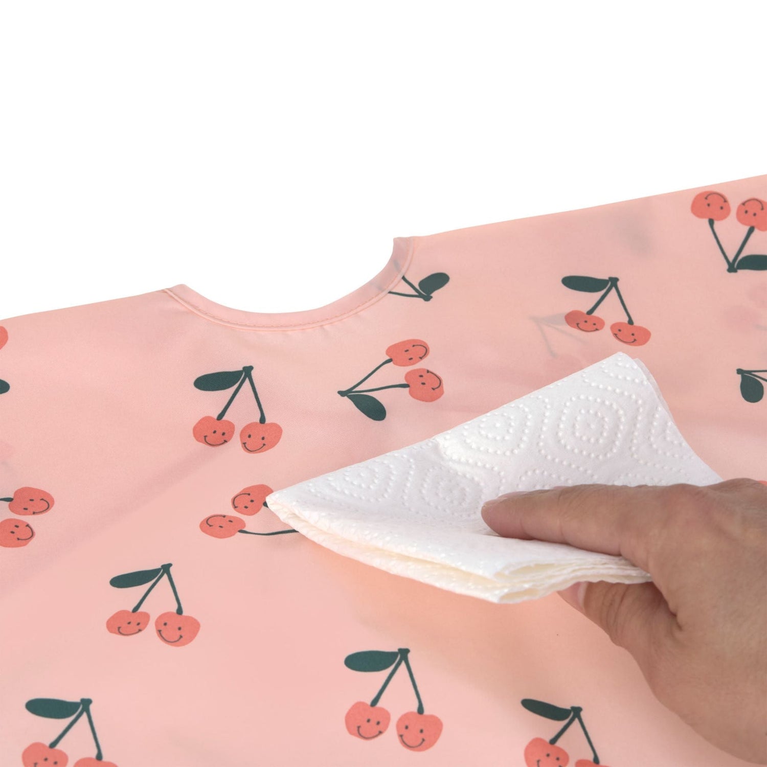 Bavoirs manches longues avec poche (2pcs) - Happy Fruits