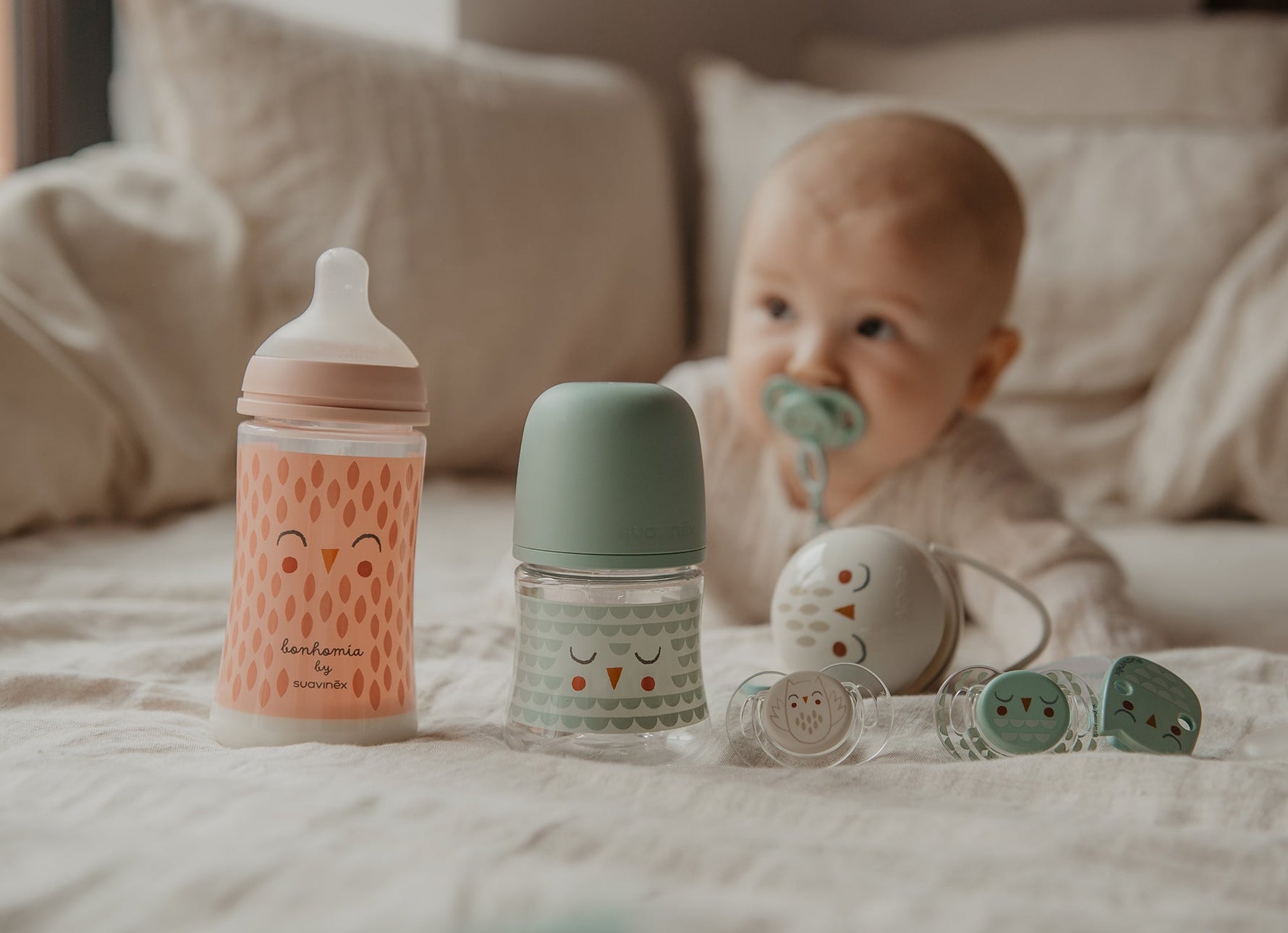 Biberon Bonhomia débit lent 120ml (divers coloris) - Repas