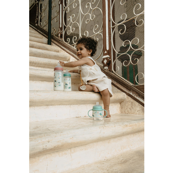 Silikon-Babyflasche mit mittlerem Durchfluss, 150 ml – a walk in the park