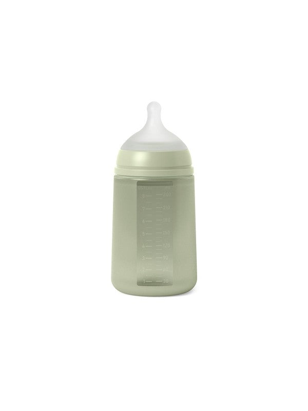 Soft Selection Silikon-Babyflasche 240 ml, Durchfluss M – (dvers