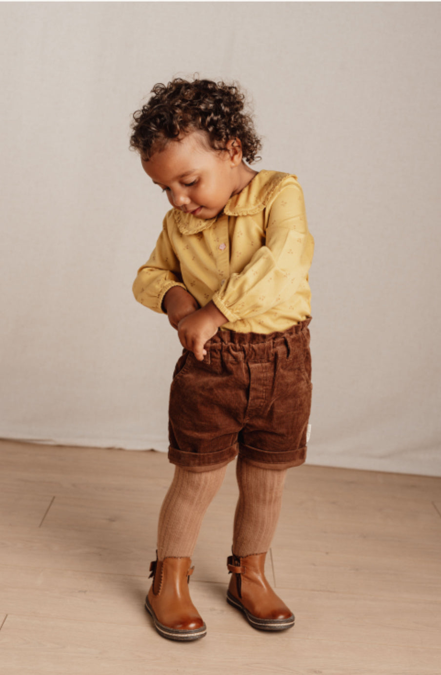 Blouse à fleurs - Yellow Blooming Flower (tailles 74-104)