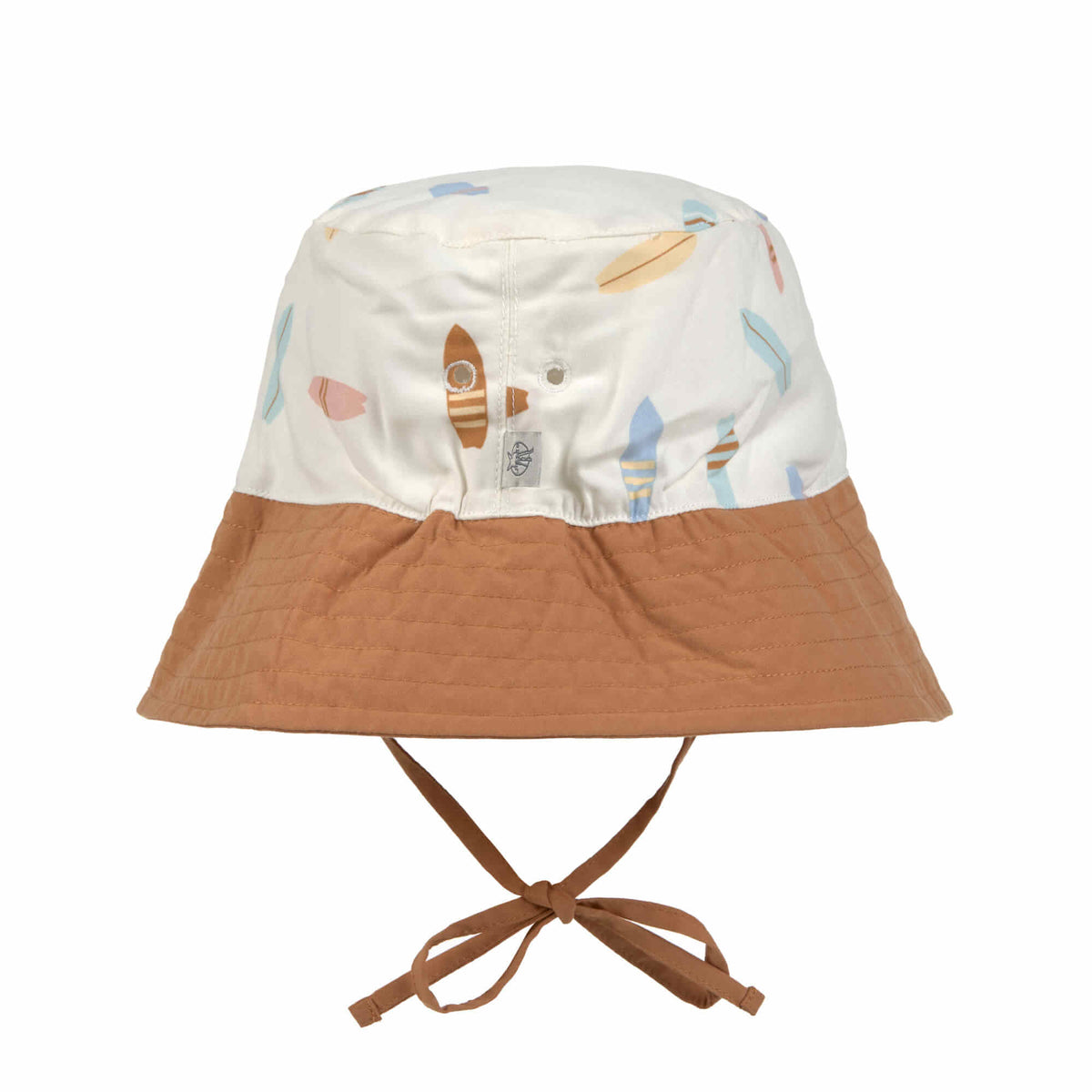 UV-Schutz-Bob für Kinder – Surfboards in Ecru (verschiedene