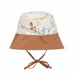 UV-Schutz-Bob für Kinder – Surfboards in Ecru (verschiedene