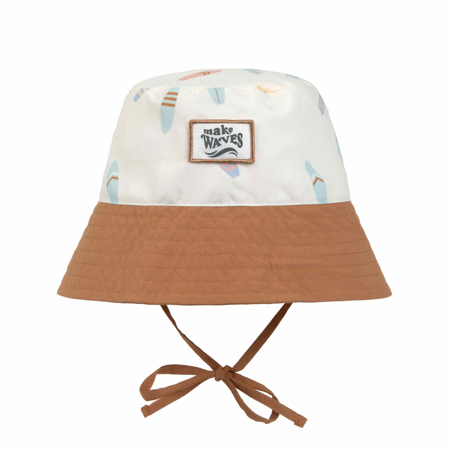 UV-Schutz-Bob für Kinder – Surfboards in Ecru (verschiedene