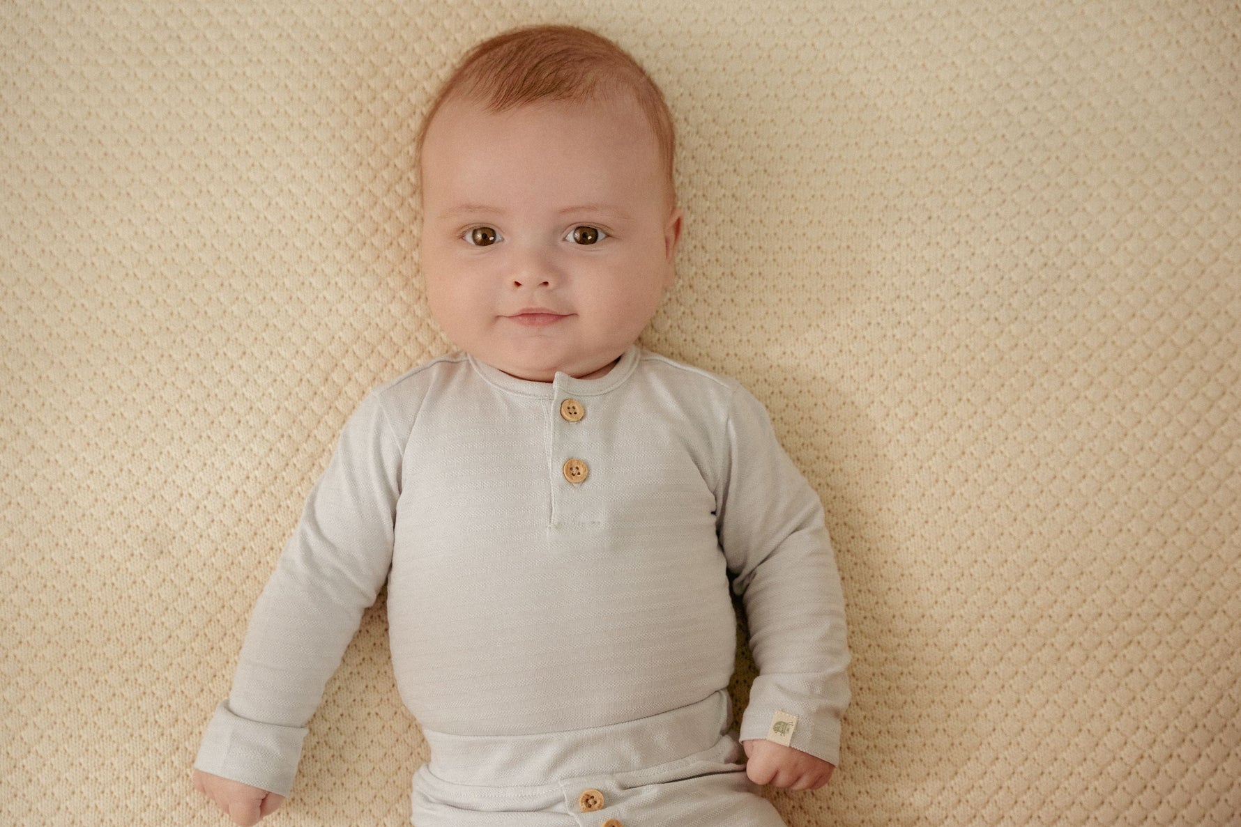 Langärmeliger Body Baby Blue (Größen 50-74) - Body