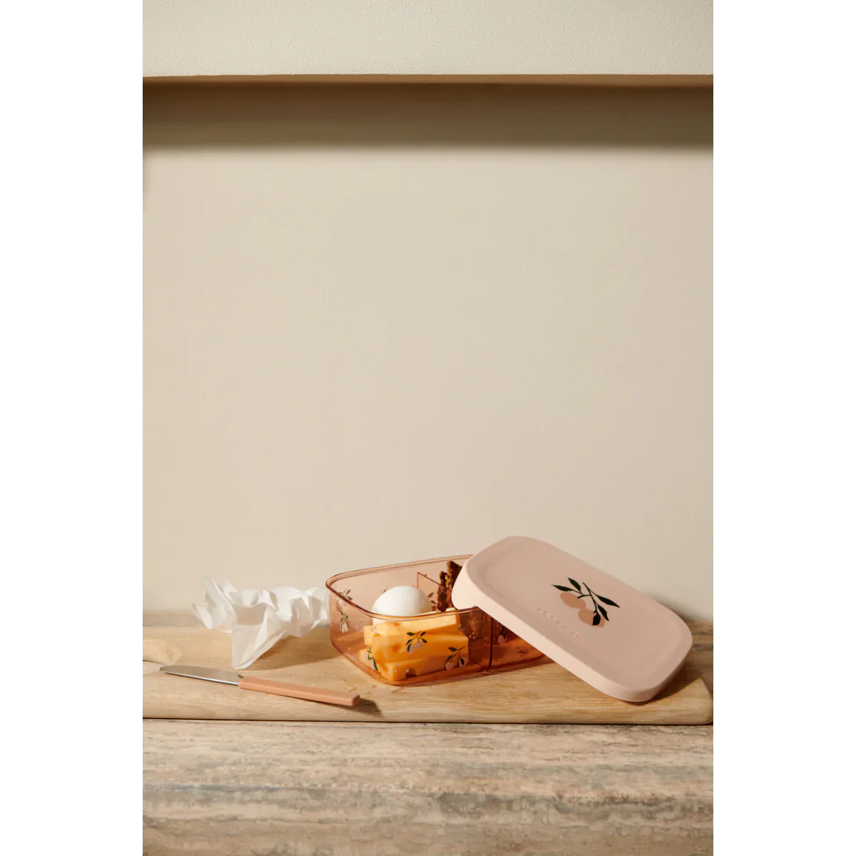 Ako-Snackbox aus Tritan Peach / Sea Shell – Box