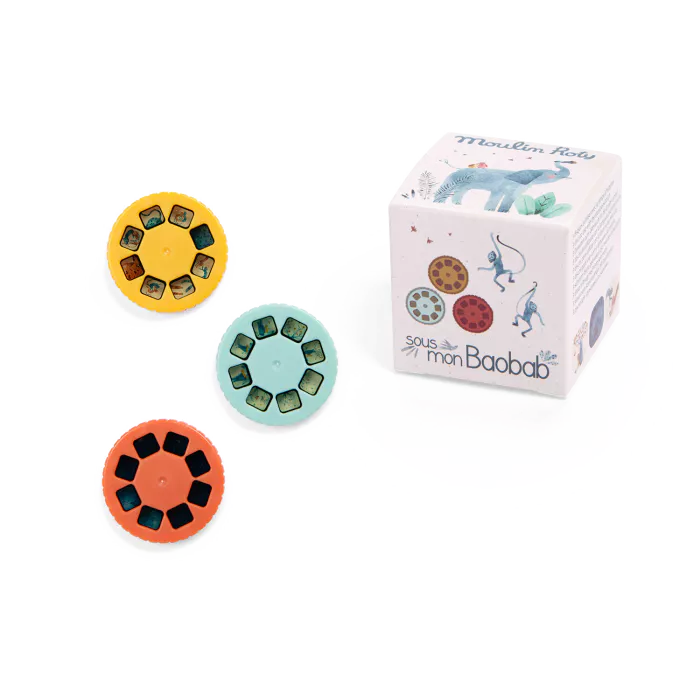 Boîte de 3 disques pour lampe à histoires - Sous mon baobab