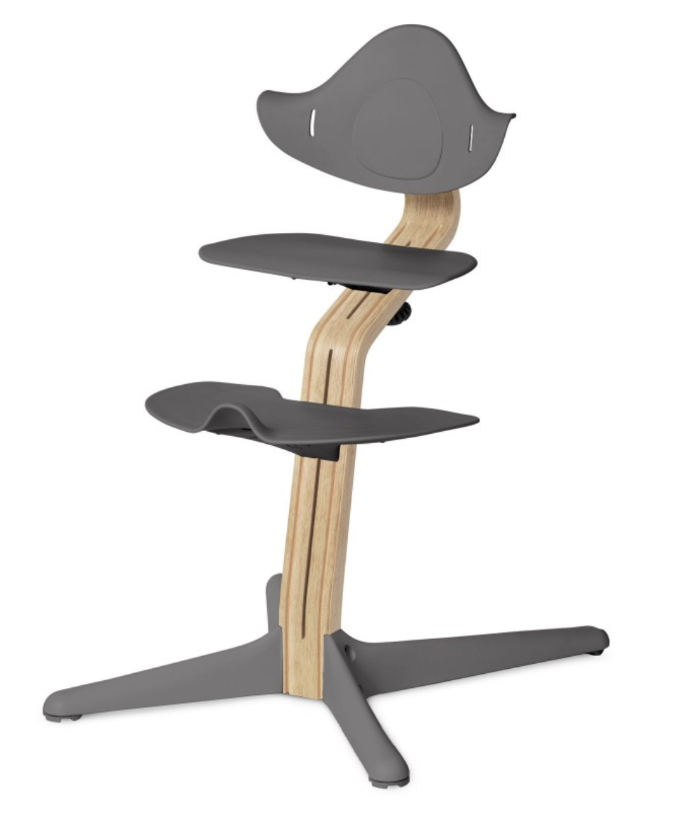 Chaise haute Nomi chêne clair (divers coloris) - Gris -