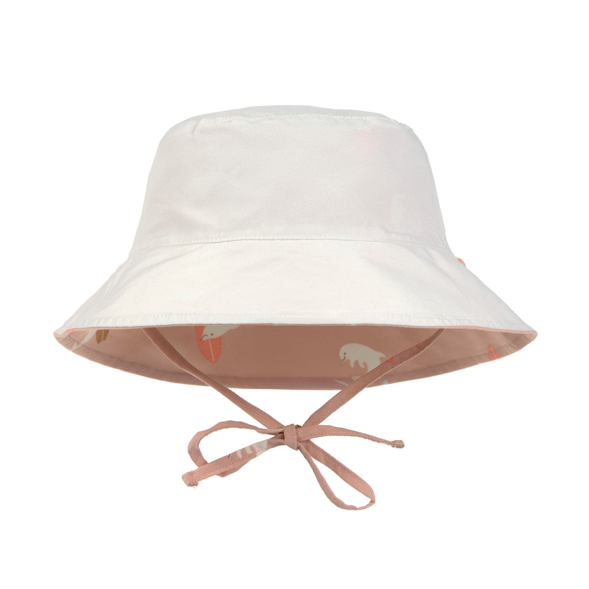 Chapeau anti-UV réversible enfants - Dauphin/pêche (divers