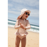 Chapeau de soleil Cecilia Stripe sorbet rose (divers